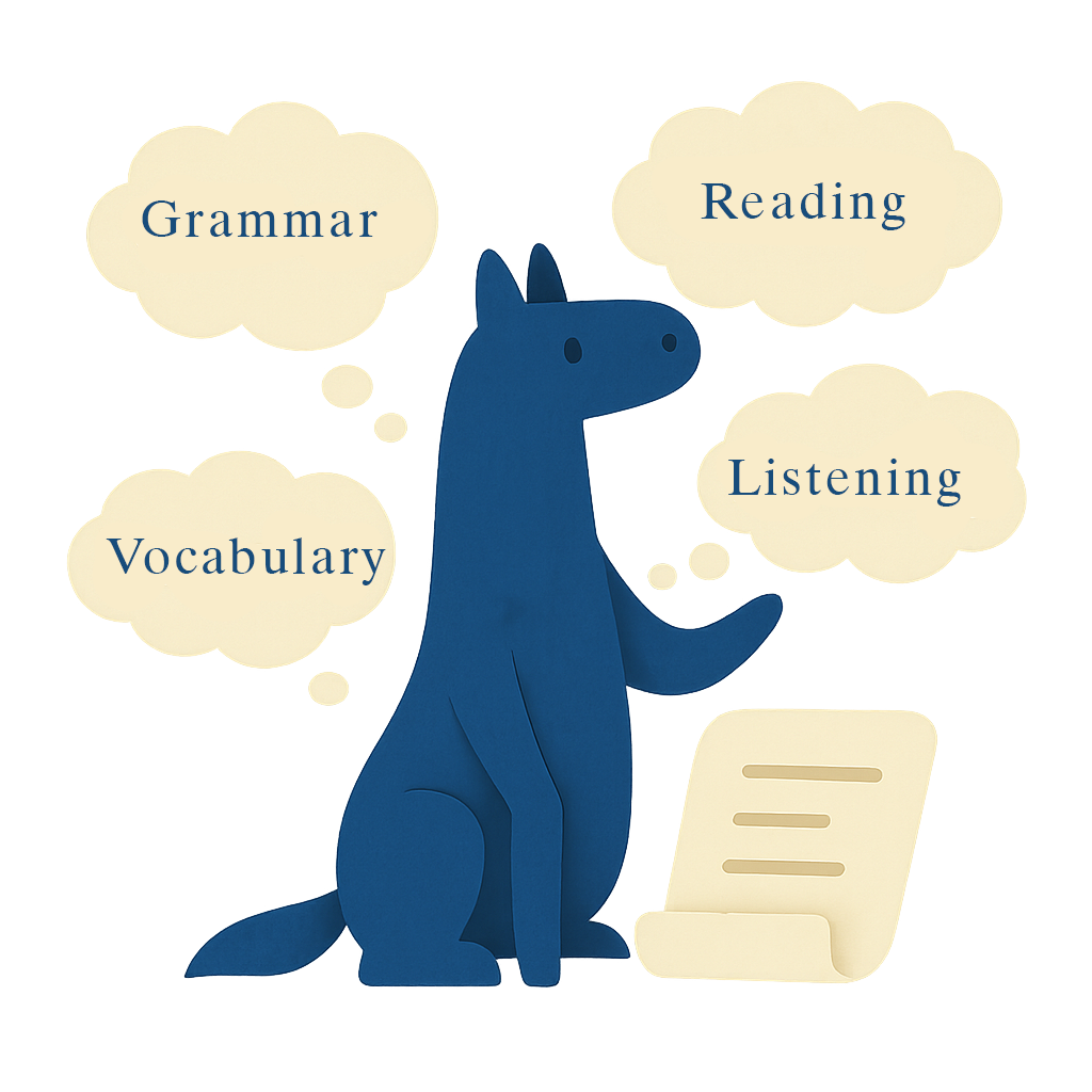 LexStud grammar learning screenshot